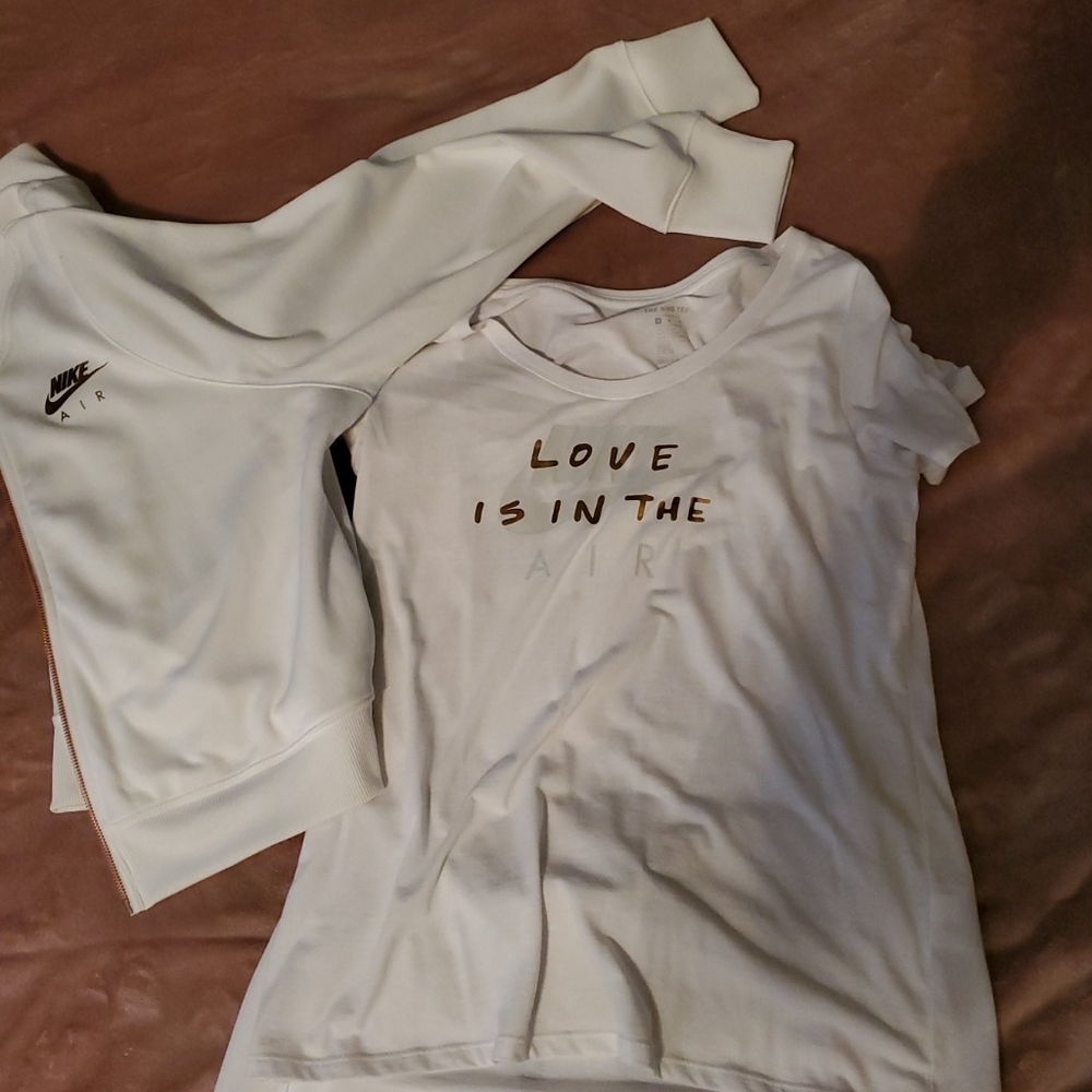 White nike outfit